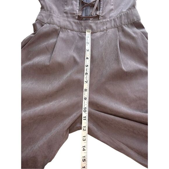 Boohoo lace up clay colored sleeveless jumpsuit - 4 - Picture 9 of 11